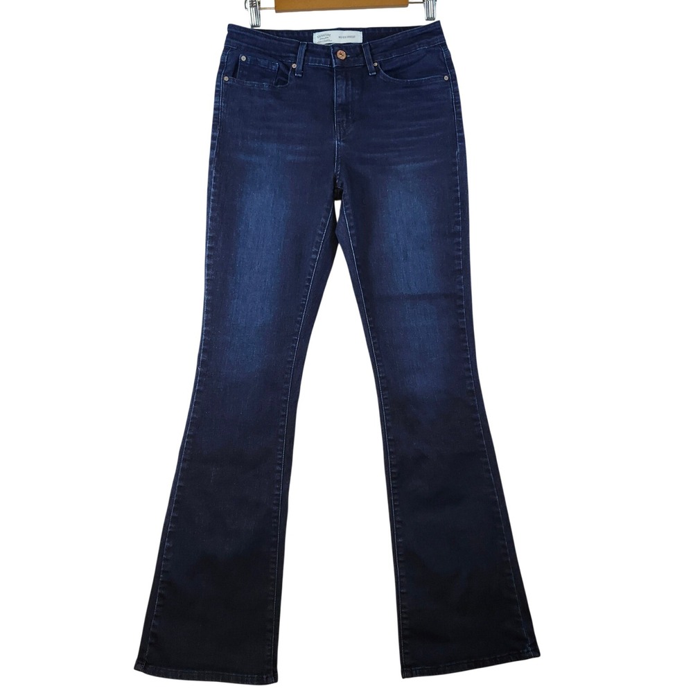 Signature by Levi Strauss Womens Mid Rise Bootcut Jeans Dark Wash Indigo Denim